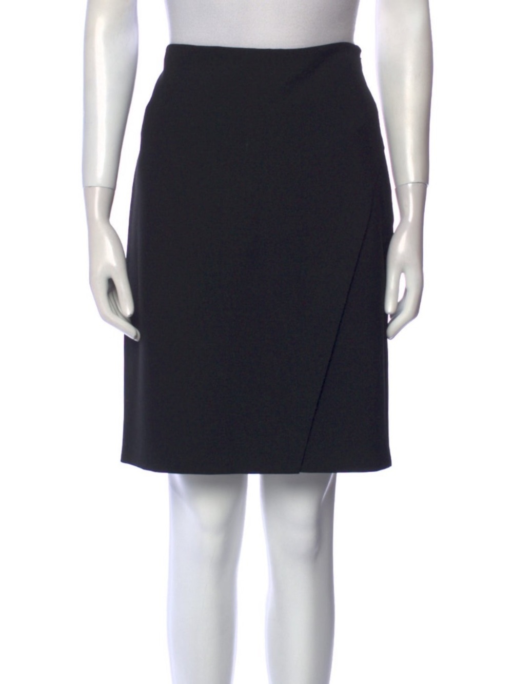 Like 🆕 Diane Von Furstenberg black wrap front pencil skirt